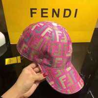 Fendi 2022แนวโน้มแฟชั่นฤดูร้อนทุกการแข่งขันเจ้าหญิงสีชมพูหมวกดวงอาทิตย์ของผู้หญิงหมวกเบสบอล