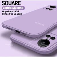 Oppo Reno 10 5G เคสโทรศัพท์ซิลิโคนเหลวสี่เหลี่ยม10Pro 2023สำหรับ Oppo Reno 10 9 10Pro Reno10 Pro 10Pro Reno10Pro + + + บวก5G เคสคู่รักกันกระแทกนิ่มแฟชั่นฝาหลัง