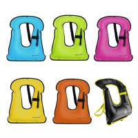 Inflatable Swim Vest With Blow Valve Life Jacket Buoyancy Vest Portable Wear-resistant Swimming Aids Equipment  Life Jackets