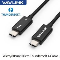 Wavlink Thunderbolt 4สายเคเบิล40Gbps การถ่ายโอนข้อมูลสายวิดีโอ USB-C รองรับจอแสดงผล8K/Dual 4K และชาร์จ100W สำหรับ Macbook