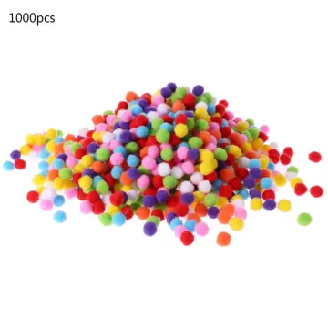 Hot 100pcs 8mm DIY Crafts mixed Color Mini Fluffy Pom poms Ball Felt