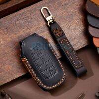 Handmade Leather Car Key Fob Case Cover for Hyundai i30 i35 i40 Kona Azera Elantra Solaris Grandeur Ig Accent Santa Fe