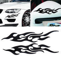 1คู่ Fire Totems Creative Stereoscopic รถ Scratch กระจกมองหลังสติกเกอร์19ซม. X 4ซม. PET