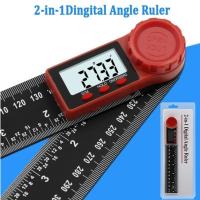 2-in-1 ดิจิตอลเมตรมุม inclinometer มุมไม้บรรทัดดิจิตอลอิเล็กตรอน goniometer ไม้โปรแทรกเตอร์มุม Finder เครื่องมือวัด