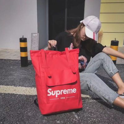 Supreme นักเรียนชายและหญิงกีฬาสบาย ๆ กันน้ำฟอร์ดผ้ากระเป๋าเป้สะพายหลังแบบพกพาถุงกระเป๋าเป้สะพายหลังกระเป๋าเดินทางน้ำ