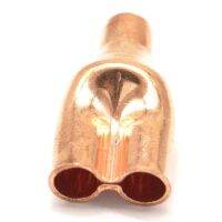 Inner Diameter 6.35mm 1/4 Copper End Feed Equal Y-type 3 Way Pipe Fitting Plumbing for water oil