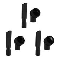 6X Industrial Vacuum Cleaner Round Brush and Flat Nozzle Sets,Inner 44mm,Durable,Industrial Vacuum Cleaner Accessories