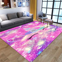 Unicorn 3D Printed Carpet Cartoon Child gift Bedroom Play floor Mat Flannel Memory Foam Girl Room Area Rugs for home Living Room