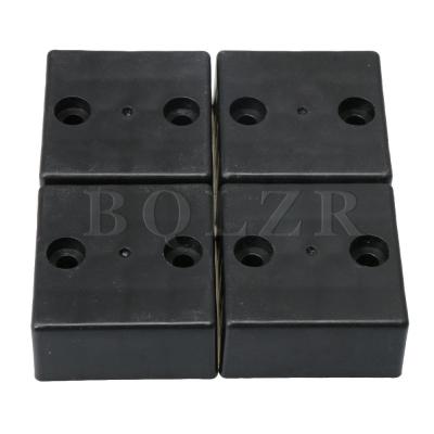BQLZR 5cm Length 5cm Width 2.5cm Height Black Plastic Furniture Legs for Table Chair Sofa Cabinet Feet Floor Protection Furniture Protectors  Replacem