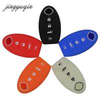 NEW Silicone Key Case for Nissan Altima Maxima Sentra Teana 2007-2012 Smart Remote 4 Buttons Fob Skin Cover Holder