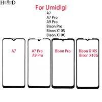 สำหรับ Umidigi Bison Pro X10S S10G กระจกหน้า + กาวโอก้าสำหรับ Umidigi A7 A9 Pro (ไม่หน้าจอสัมผัส) กระจกด้านนอกด้านหน้ามีกาวโอก้า