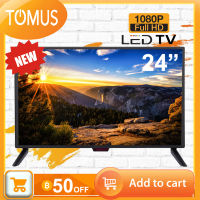 TOMUS ทีวี24นิ้ว LED FULL HD ready โทรทัศน์จอแบนราคาพิเศษ(HDMI+USB+AV+VGA) รับประกัน 1 ปี