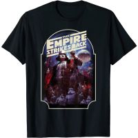 แขนสั้นโอเวอร์ไซส์เสื้อยืด พิมพ์ลายโปสเตอร์ Star Wars The Empire Strikes สไตล์วินเทจS-4XL  PTNG