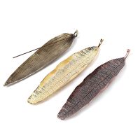 Retro Creative Metal Bodhi Leaf Incense Stick Burner Handmade Incense Holder Decorations for Home Zen Censer for Gift