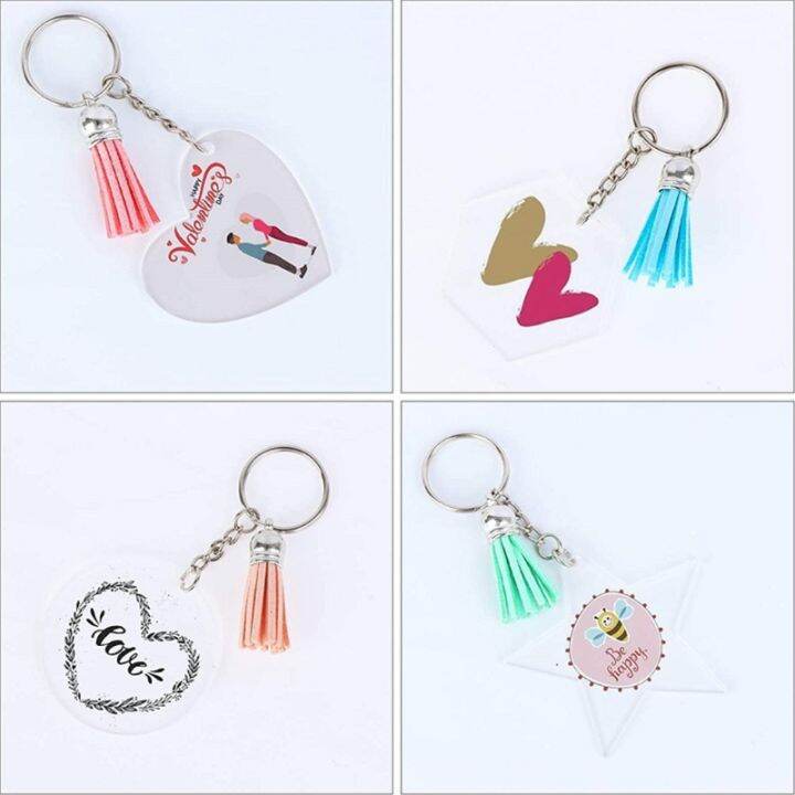 acrylic-keychain-blank-acrylic-transparent-ornament-pendants-and-round-keychain-tassels-small-rings-set-for-diy-craft