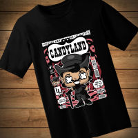 #029 เสื้อยืดลายการ์ตูน CANDYLAND เสื้อยืดสีดำ เสื้อใส่เล่น เสื้อยืด เสื้อคอกลม ใส่สบาย เสื้อสกรีน เสื้อสั่งทำ เสื้อยืดแขนสั้น เสื้อเท่