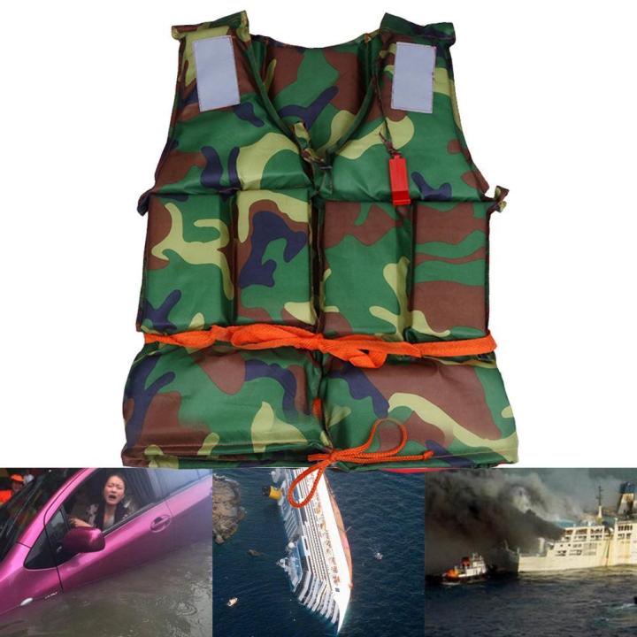 sunyueydeng-camouflage-เสื้อชูชีพชุดเสื้อชูชีพสำหรับตกปลาพายเรือ-drifting