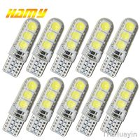 【hot】✣  10x W5W T10 Car Bulb COB Interior 12V Super Reading Wedge Side License Plate Lamp 6SMD