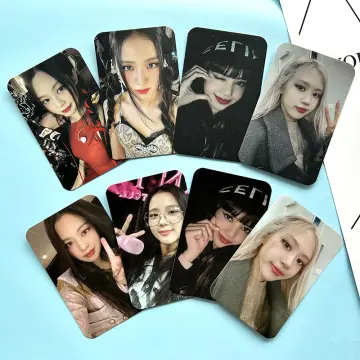 4Pcs Kpop BlackPink Lomo Card BORN PINK Album Photocards WORLD