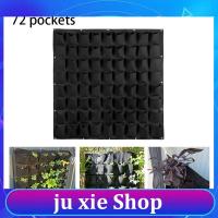 JuXie store 72 Pockets Wall-mounted Grow Bags Wall Hanging Planting Bags Vertical Garden Flower Plant Nursery Pot Supplies Yard