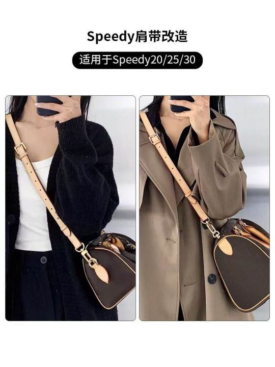 suitable-for-lv-speedy20-25-pillow-bag-30-shoulder-strap-vegetable-tanned-leather-messenger-wide-bag-with-armpit-accessories