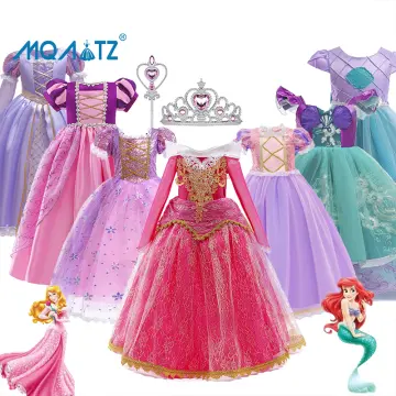 Disney Princess Girls Blue Cinderella Costume Dress Small 4-6X - Walmart.com