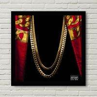 2 Chainz ขึ้นอยู่กับเพลงเรื่องราว Tru อัลบั้มเพลงปกโปสเตอร์ผ้าใบพิมพ์ลายภาพวาดตกแต่งบ้าน (ไร้กรอบ)