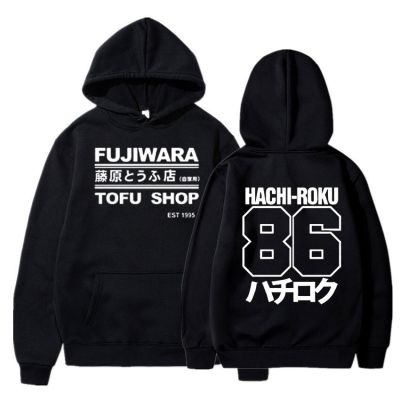 Initial D Manga Hachiroku Shift Drift Men Hoodie Takumi Fujiwara Tofu Shop Delivery AE86 Mens Clothing Hooded Sweatshirt Size XS-4XL