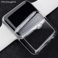 Clear Cover Case for Apple Watch 40 44MM Silicone Slim Screen Protector for IWatch Series8 7 6 5 4 3 SE 38 40 41 42 44 45MM Case