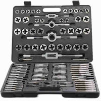 110Pcs Tap and Die Set High Speed Steel Titanium Tap and Die Combination Set For Cutting External &amp; Internal Threads Drills Drivers