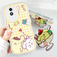 เคสสำหรับ iPhone 15 iPhone 15 Pro 15 Plus 15 Pro Max นิ่มแฟชั่นเคสโทรศัพท์หยักการ์ตูน Purin กันกระแทกเคสโทรศัพท์มือถือป้องกันกล้องคลุมทั้งหมด