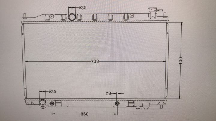 หม้อน้ำรถยนต์อลูมีเนียมทั้งใบ-นิสสันเทียน่า-all-aluminium-radiator-nissan-teana-j31-2-0-4สูบ-at-ปี-2003-2008