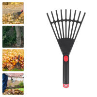 HAOYUNLA Leaf Rake คราดพลาสติก Gardening Rake เครื่องมือ คราดสวนขนาดเล็กพร้อมที่จับ