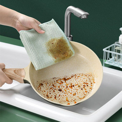 【cw】234PCSSET Green Absorbent Kitchen Towels Dishcloth Rags Kitchen Accessories Cleaning Cloth Household Cleaning Tools ！