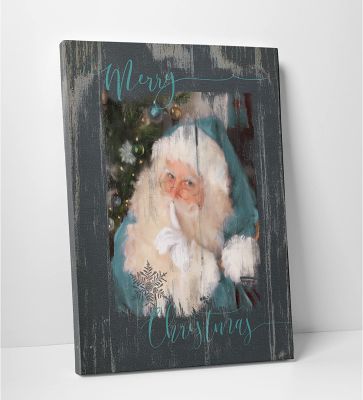 Wexford บ้าน A Teal Santa Gallery ห่อศิลปะบนผืนผ้าใบสำหรับติดกำแพง X A