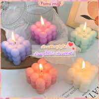 Yumi เทียนหอมรูปรูบิค เทียนหอมมินิมอล ใช้ตกแต่ง ขนาดน่ารัก 6*6cm Scented candles