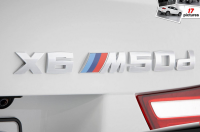 โลโก้ตัวอักษร แยก บีเอ็ม  เอ็ก หก  ติดด้านหลัง Genuine BMW X6 M 5.0d M 50d Lettering Rear Trunk Emblem Badge F16 X6