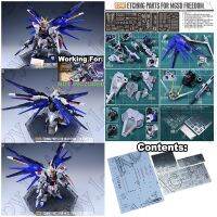 for MGSD Master Grade SD Freedom AW9 MADWORKS Metal Detail Part Etched Sheet Set w/ Water Slide Decal Mobile Suit SEED ZGMF-X20A