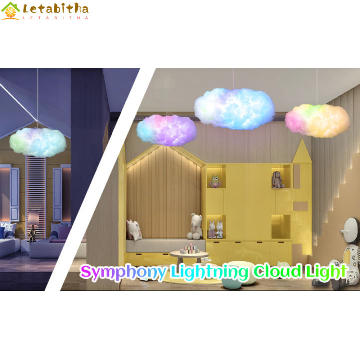 letabitha-ชุดไฟระบบคลาวด์สำหรับสีสันสดใส-led-rgb-สินค้าส่งด่วนพร้อมความสว่างที่ปรับได้ใช้พลังงาน-usb-รีโมทคอนโทรลสำหรับตกแต่งห้องนอนในบ้าน