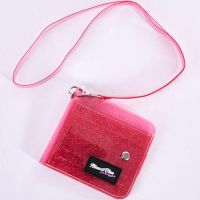 Transparent PVC folding halter purse card package