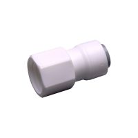 1/4 NPT Female Thread - 1/4 OD Tube RO Water Quick Connector Straight Tight Junction Double Sealing PE Pipe Fitting