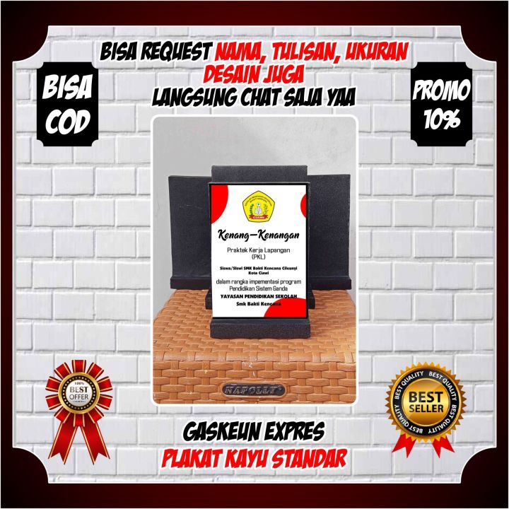 Plakat Kenang Kenangan Plakat Wisuda Plakat Ucapan Terima Kasih Kkn Plakat Murah Plakat Vandel