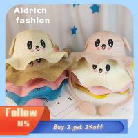 ALDRICH FASHION ระบายอากาศได้ดี หูเคลื่อนที่ หมวกถัง หมวกกันแดด หมวกชายหาด หมวกฟาง หมวกชาวประมง