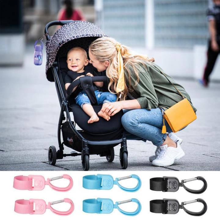 diaper-bag-stroller-straps-stroller-organizer-hook-stroller-clip-2-pieces-baby-stroller-hooks-for-hanging-diaper-bags-grocery-bag-successful