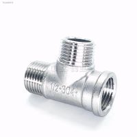 ☢△ male male Female Threaded 3 Way Tee T Pipe Fitting 1/2 3/4 1 BSP Threaded SS304 Stainless Steel