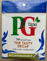 New Lot?PG tips tea bag 70s Decaf ชาดำ100% ไม่มีคาเฟอีน นำเข้าจากอังกฤษ 70 ซอง ?Decaf