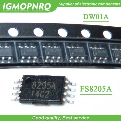 100PCS 8205+100PCS DW01 Supply Li ion battery protective IC complete 8205+DW01 TSSOP8/SOT23 6