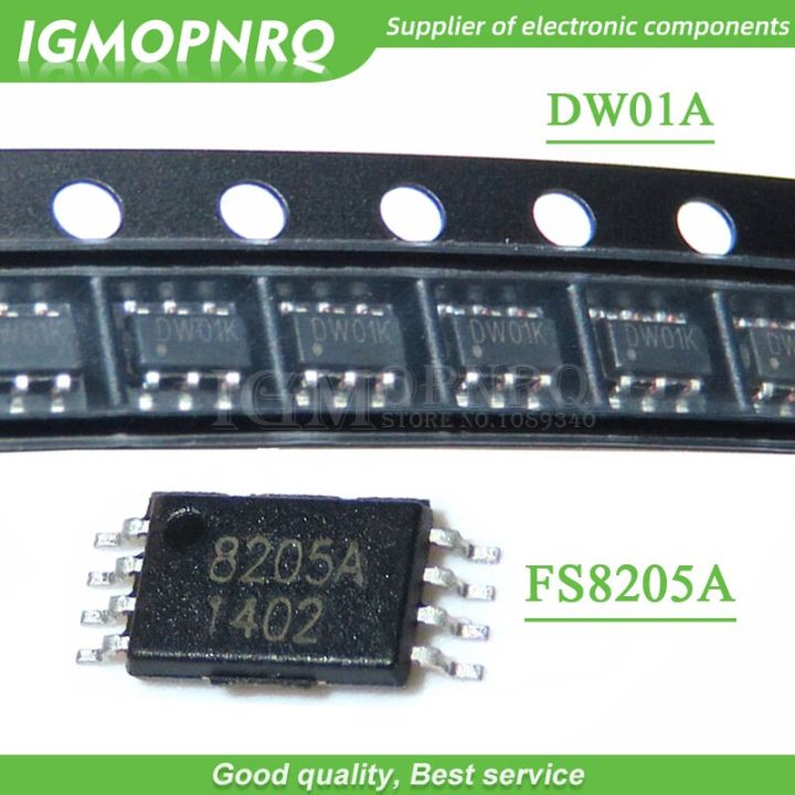 100pcs-8205-100pcs-dw01-supply-li-ion-battery-protective-ic-complete-8205-dw01-tssop8-sot23-6