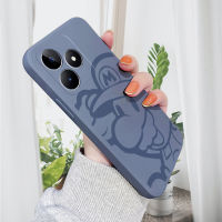 เคส PMP สำหรับ Realme C53 Realme นาร์โซการ์ตูน N53ซูเปอร์มาริโอบราเธอร์เคสโทรศัพท์ของเหลวทรงสี่เหลี่ยมดั้งเดิมปลอกซิลิโคนกล้องคลุมทั้งหมดเคสป้องกันทนแรงกระแทก