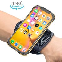 สายรัดข้อมือที่วางโทรศัพท์สำหรับ iPhone สำหรับ Samsung สำหรับ Huawei 180º Rotatable Sport Armband Workout Forearm Holder Jogging-Daoqiao